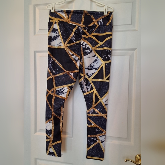💥SALE💥Celestial Modern Pattern Leggings, Medium, Womans - Picture 3 of 5